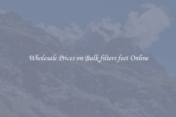 Wholesale Prices on Bulk filters feet Online