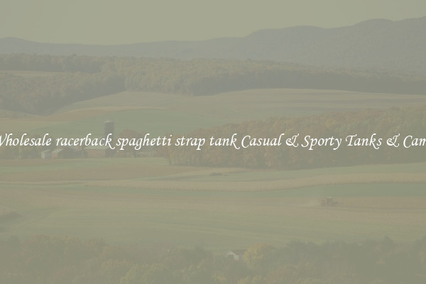 Wholesale racerback spaghetti strap tank Casual & Sporty Tanks & Camis
