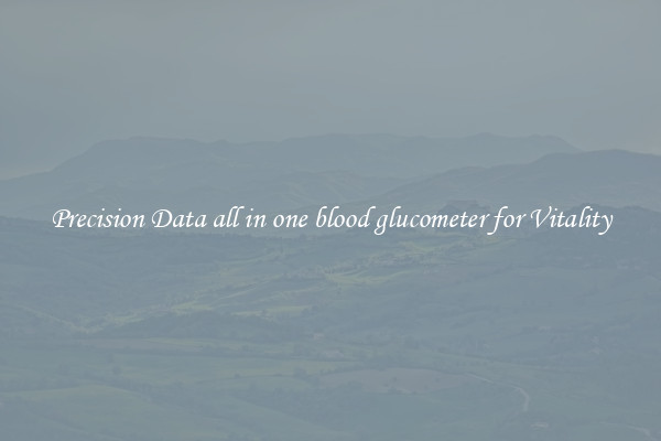 Precision Data all in one blood glucometer for Vitality