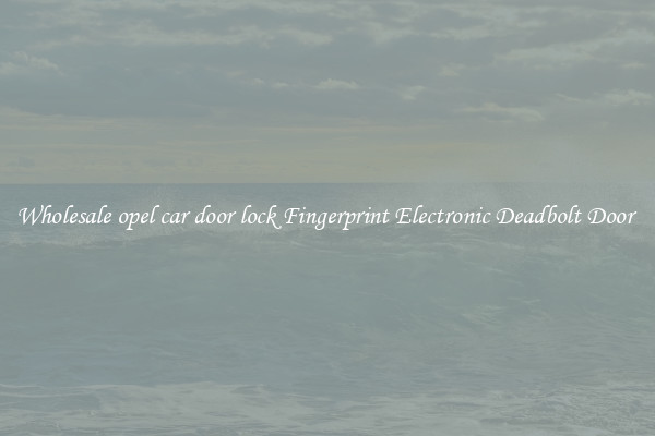 Wholesale opel car door lock Fingerprint Electronic Deadbolt Door 