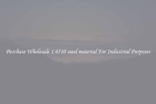 Purchase Wholesale 1.6510 steel material For Industrial Purposes