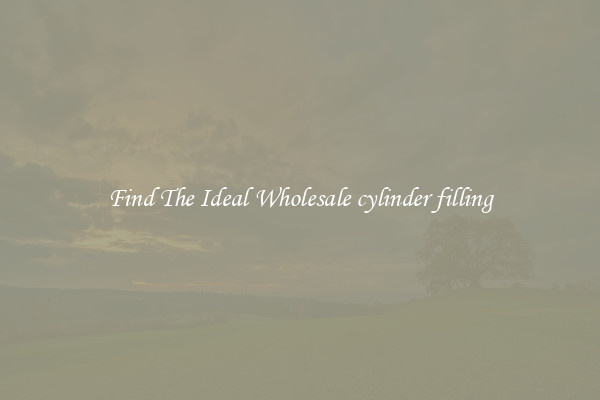 Find The Ideal Wholesale cylinder filling