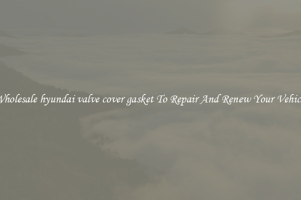 Wholesale hyundai valve cover gasket To Repair And Renew Your Vehicle