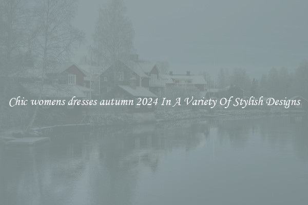 Chic womens dresses autumn 2024 In A Variety Of Stylish Designs
