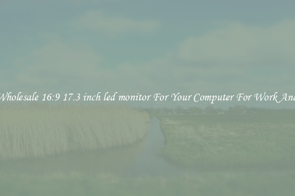 Crisp Wholesale 16:9 17.3 inch led monitor For Your Computer For Work And Home