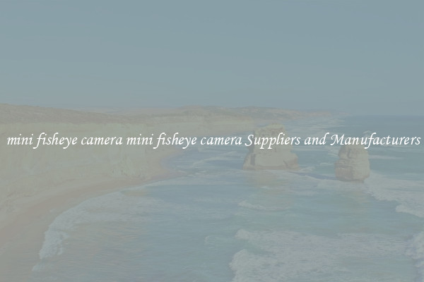 mini fisheye camera mini fisheye camera Suppliers and Manufacturers