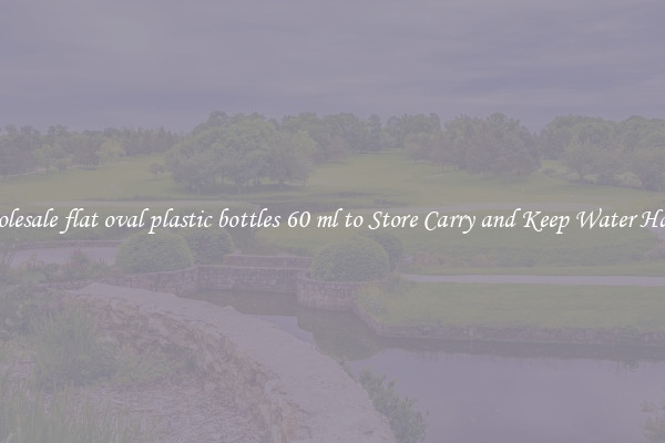 Wholesale flat oval plastic bottles 60 ml to Store Carry and Keep Water Handy