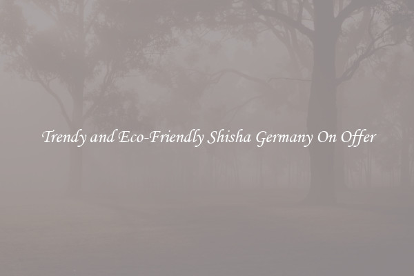 Trendy and Eco-Friendly Shisha Germany On Offer