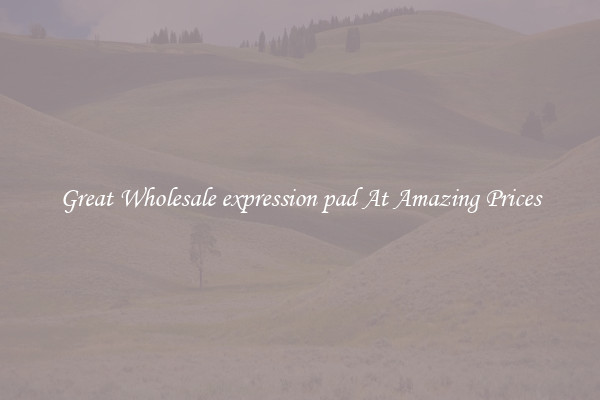 Great Wholesale expression pad At Amazing Prices