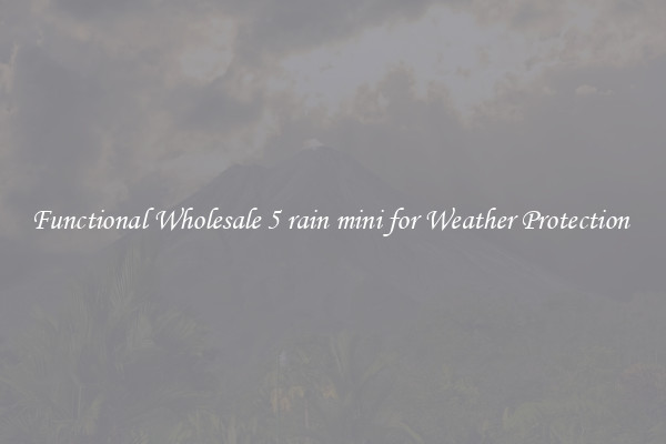 Functional Wholesale 5 rain mini for Weather Protection 