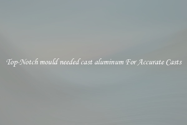 Top-Notch mould needed cast aluminum For Accurate Casts